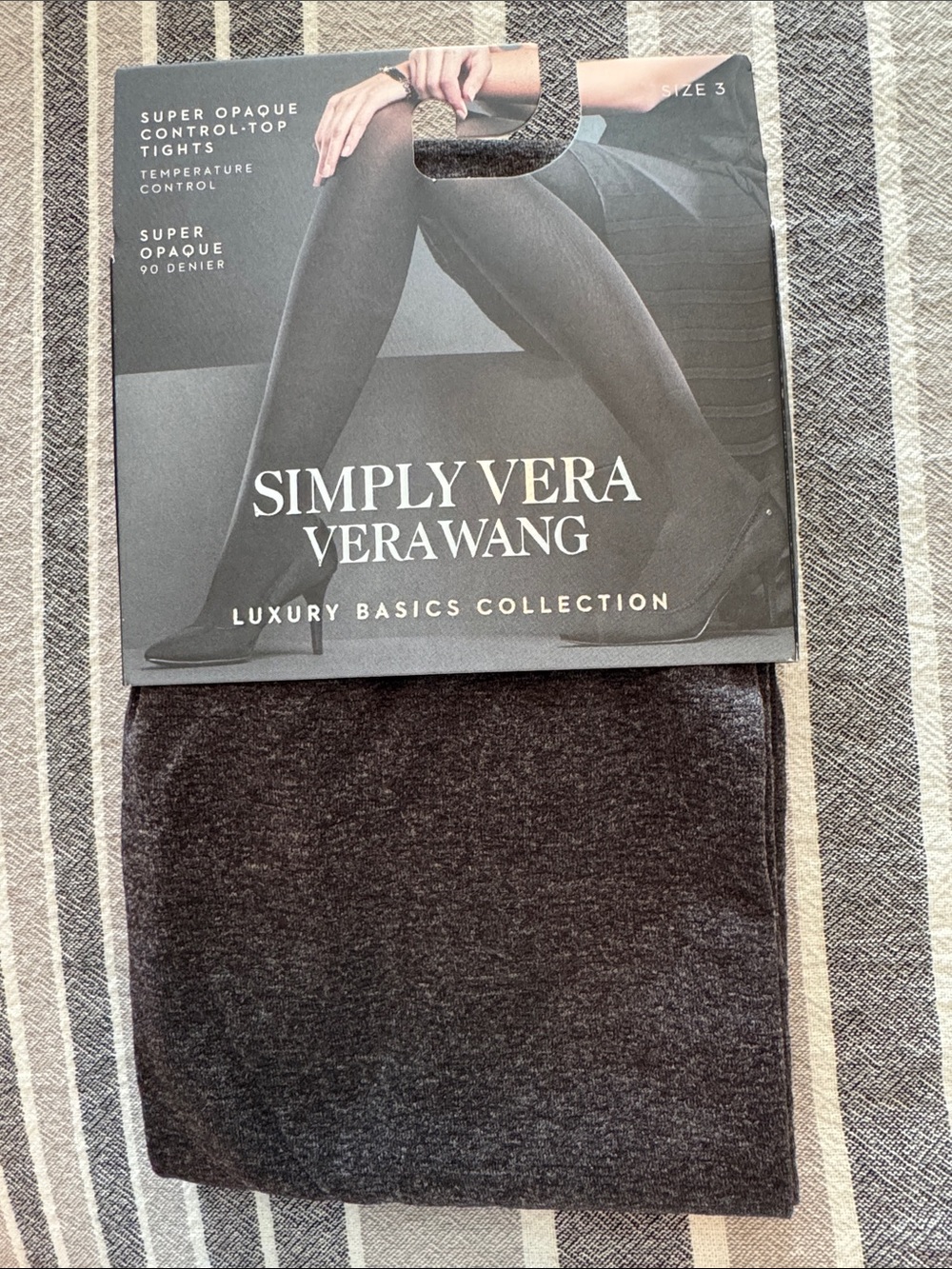 Hue Grey Heather Tights NEW